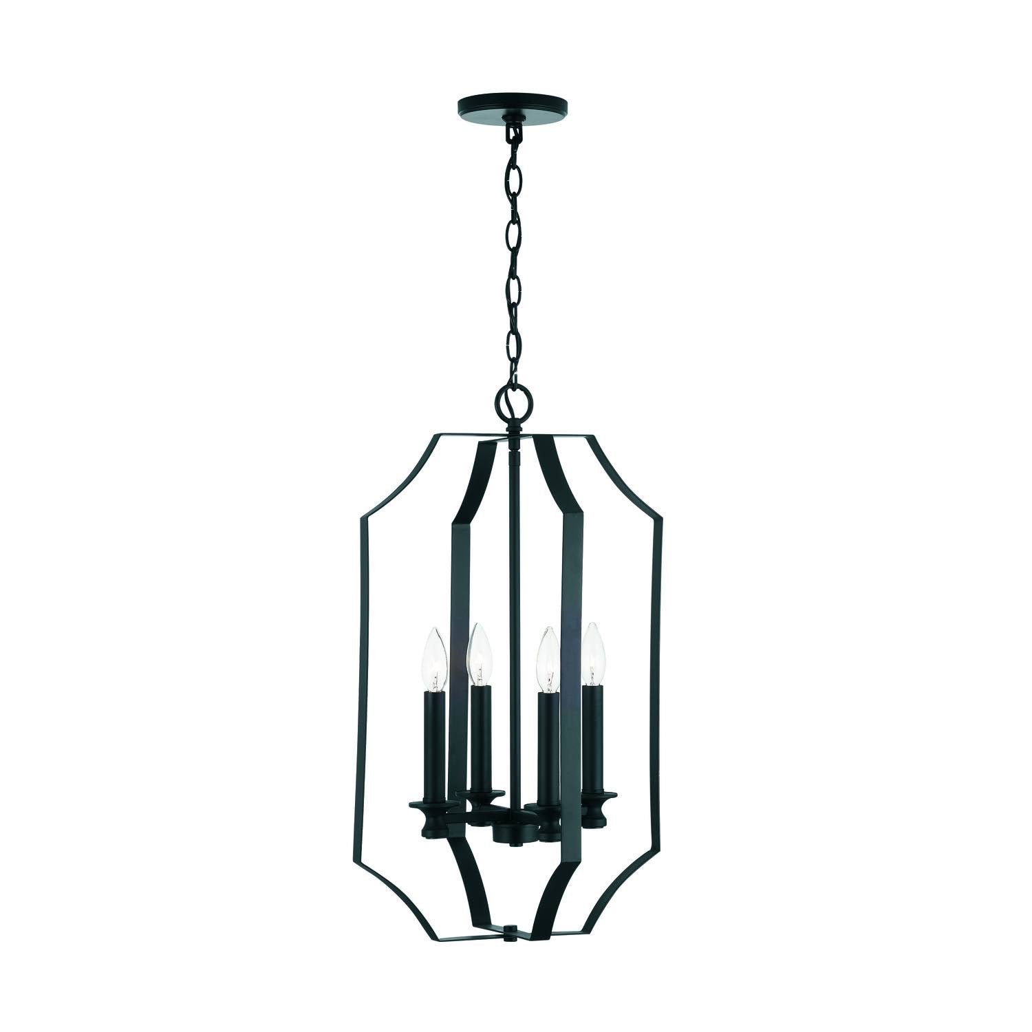 Matte Black 4 Light Foyer N938899