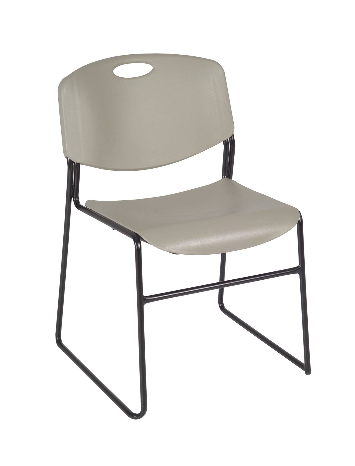 36x22 Round Breakroom Table with 4 Stack Chairs P87037