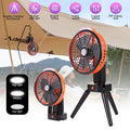 Camping Fan with LED Lantern, 270° Portable Rechargeable 8-Inch Desk Fan F9190