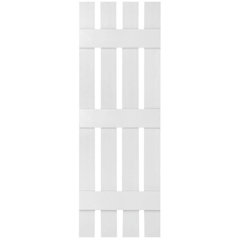 White Vinyl Board-n-Batten Shutters Q6268
