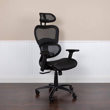 Ergonomic Mesh Office Chair with Adjustable Headrest and Lumbar Support D507744