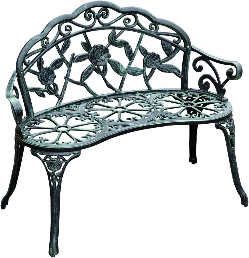 Cast Iron Outdoor Patio Garden Bench G520904