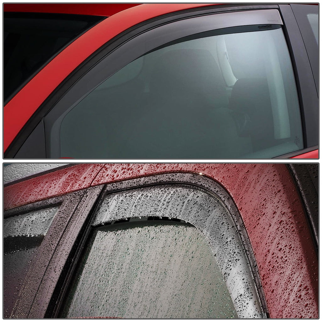 2pcs Dark Smoke Window Visor Deflector D26376