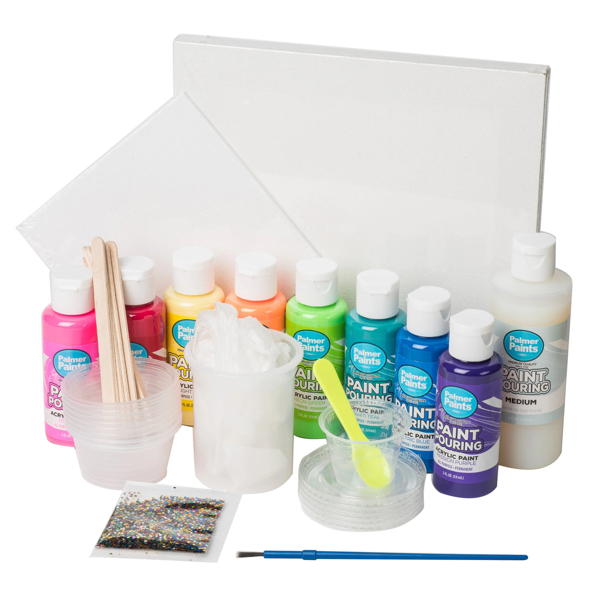Rainbow Twist Acrylic Paint Pouring Art Activity Kit E12203