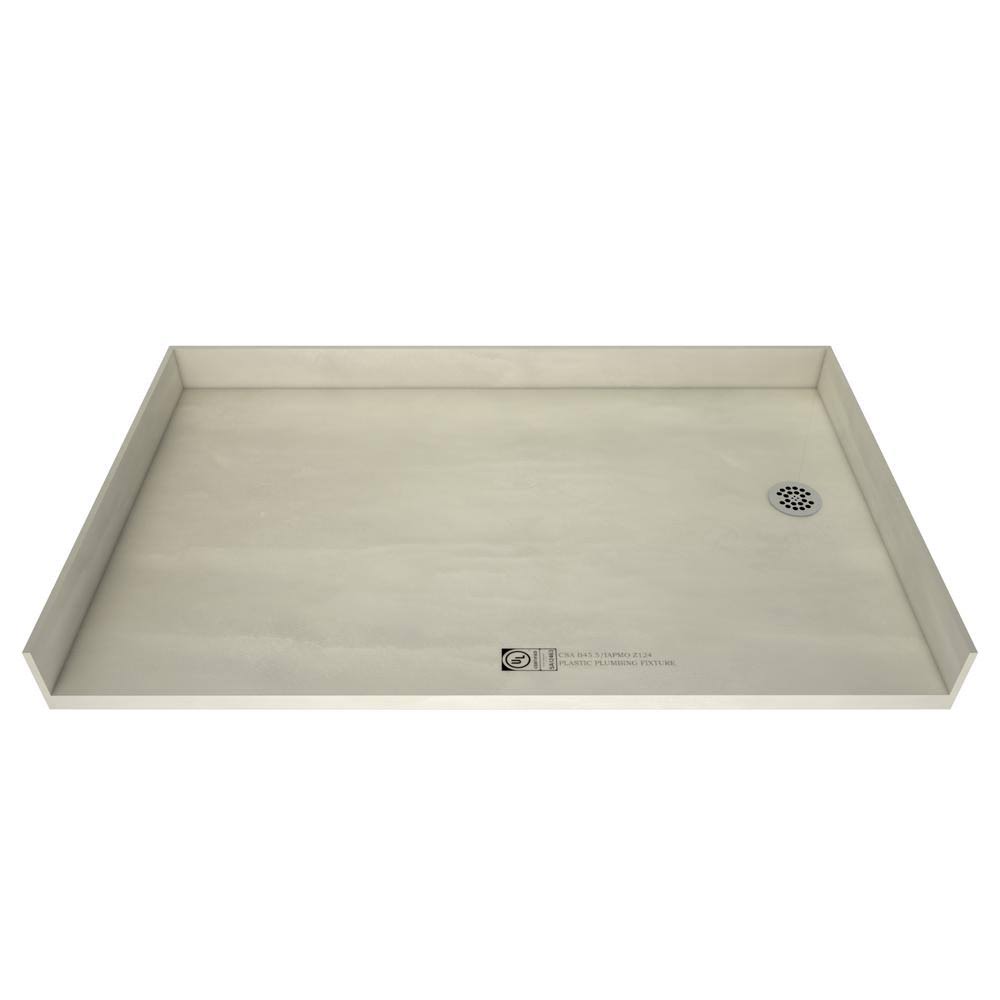 37x22 x 63x22 Shower Base with Drain Plate W2871