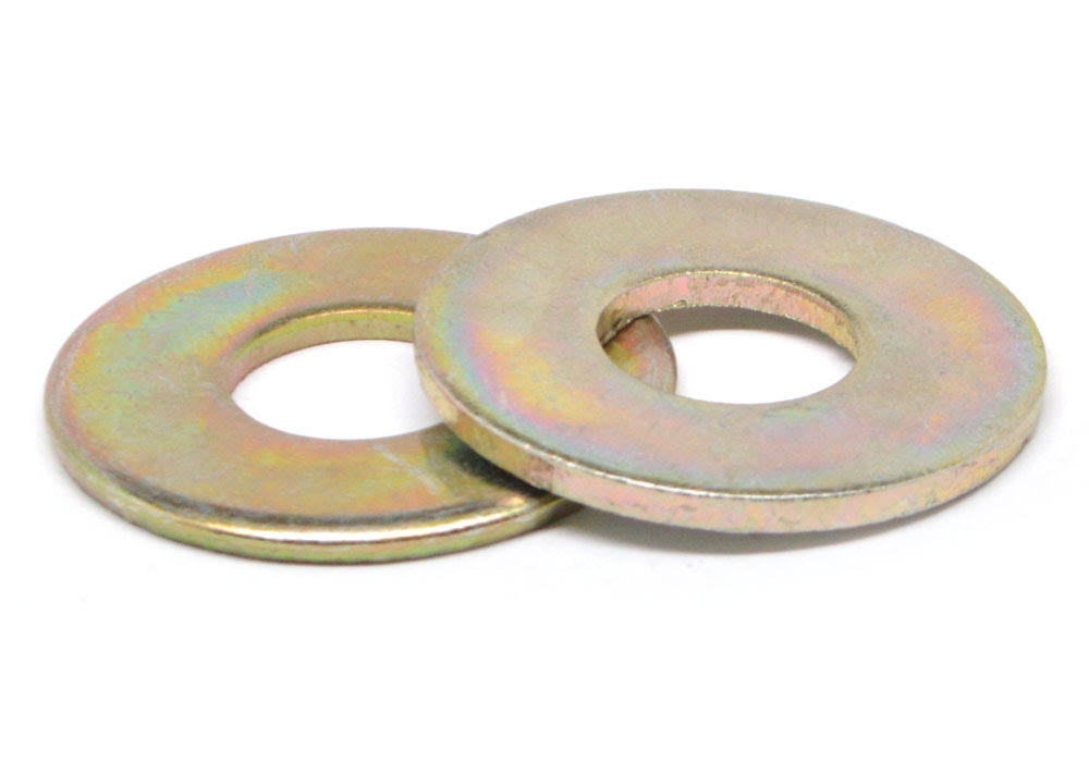 1/2x22 Flat Washer USS Pattern Low Carbon Steel Yellow Zinc Plated M39212