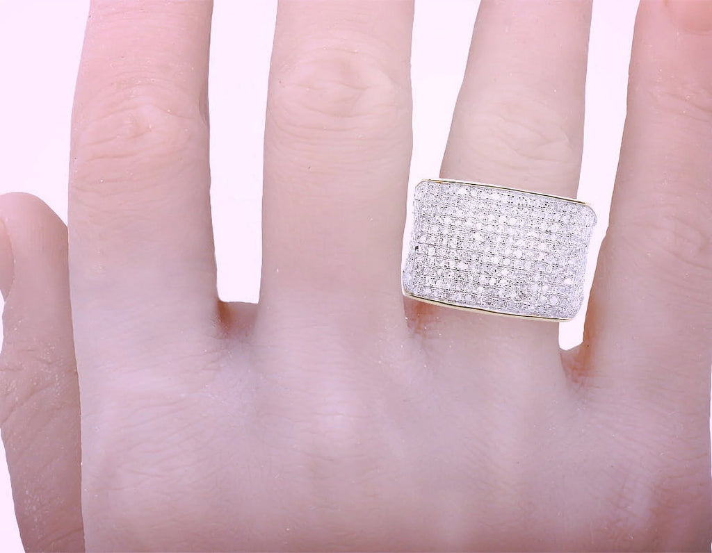 Pave Eternity Real Diamond Ring Band 0.6Ct Sz-7 K8383
