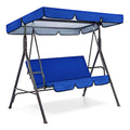 Blue Patio Swing Cushion Set for 3 Seater Swing Chairs C382