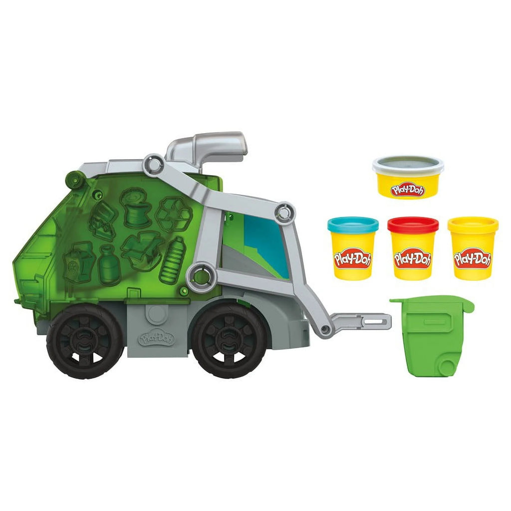 Play Doh 2 in 1 Garbage Truck + 8 Pack Rainbow Compound B7031