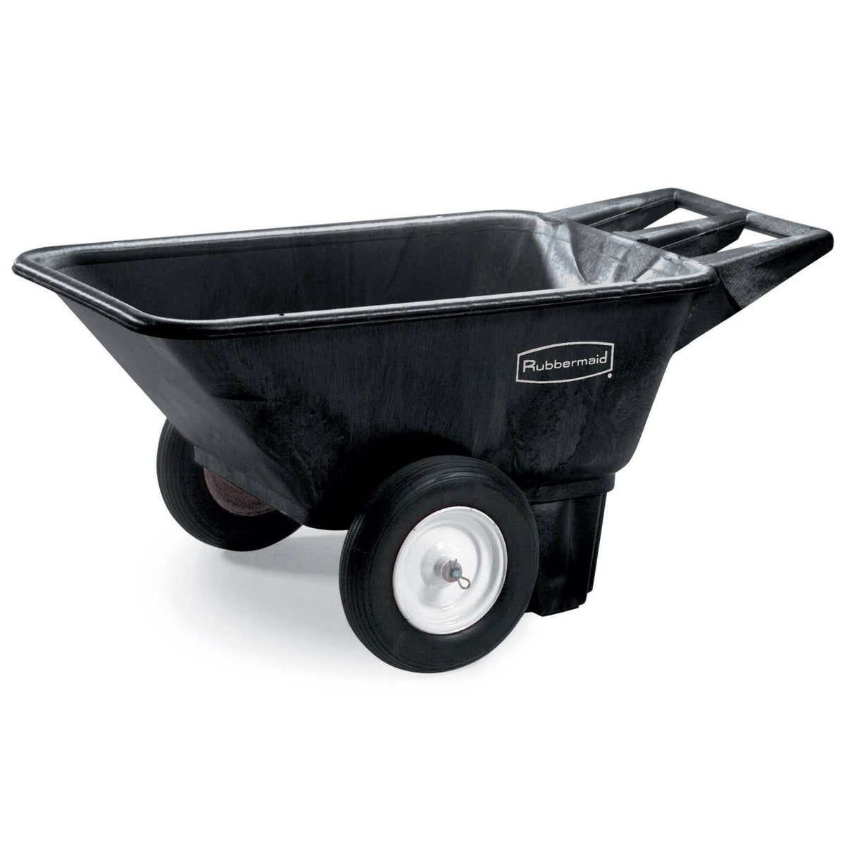 Black 7.5 Cu. ft. Low Wheel Cart J75216