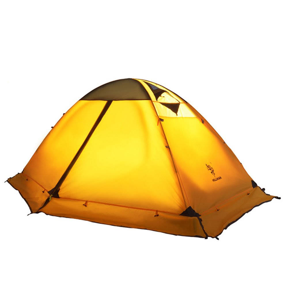 Waterproof Dome Rod Lightweight Camping Hiking Travel Climbing (Yellow) Y4836