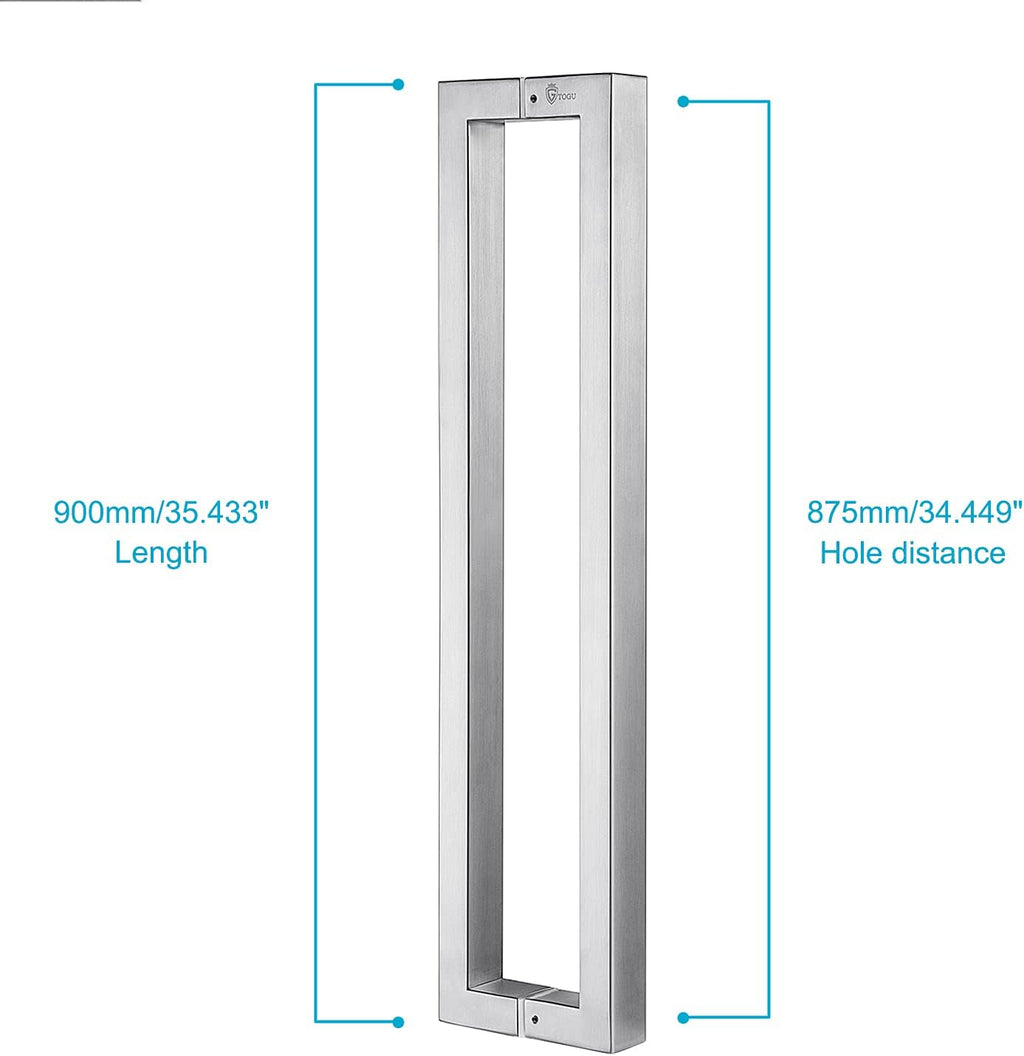 36 inches Solid Stainless Steel Push Pull Door Handle I949