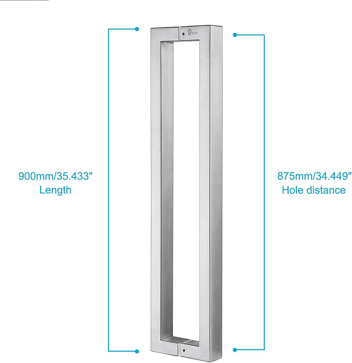 36 inches Solid Stainless Steel Push Pull Door Handle I949