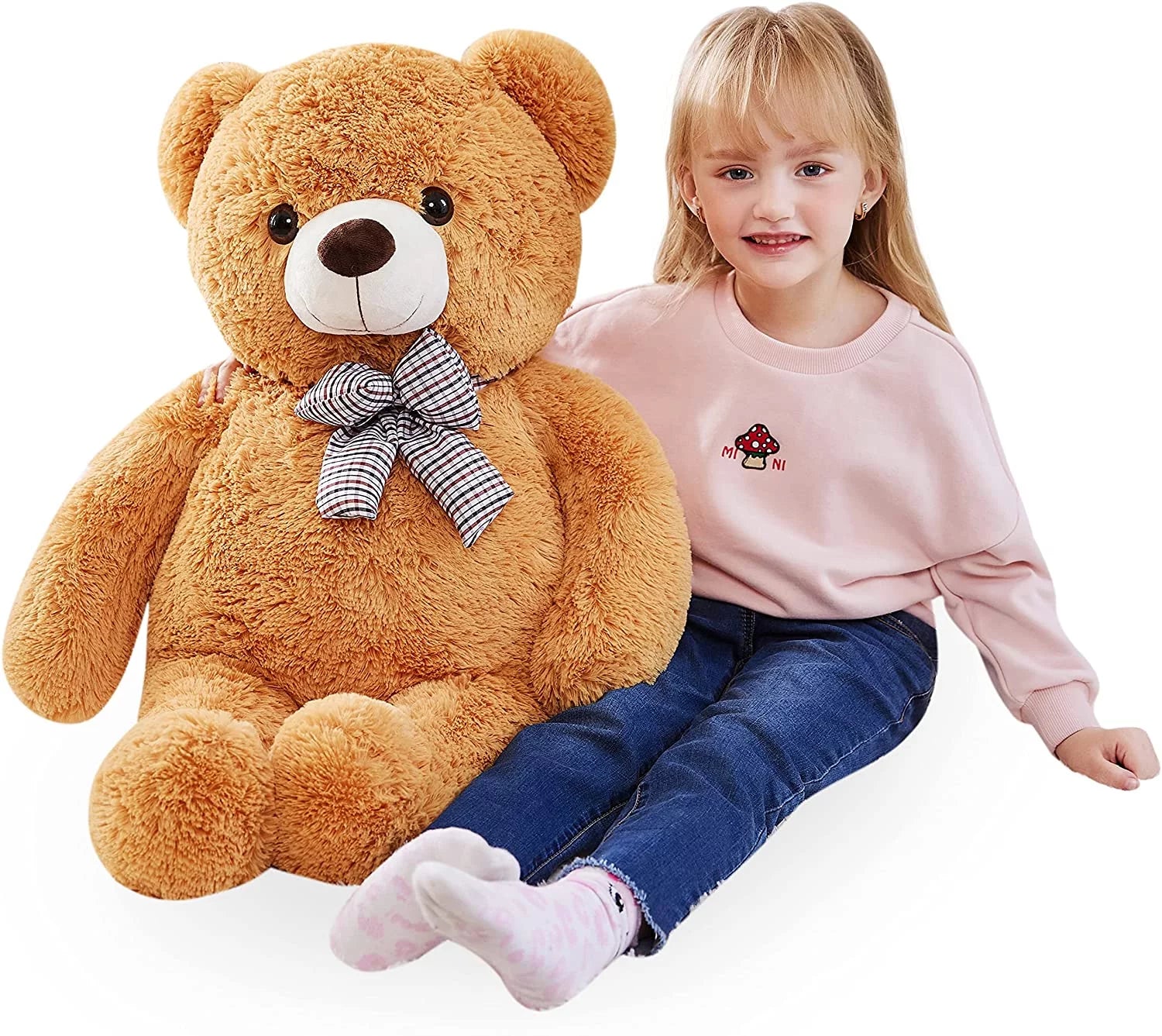 Giant Teddy Bear Stuffed Animal Plush Toy, 30" Brown Soft Plush K26232