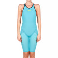 Open Back Turquoise-Black 28 Swimsuit B3729