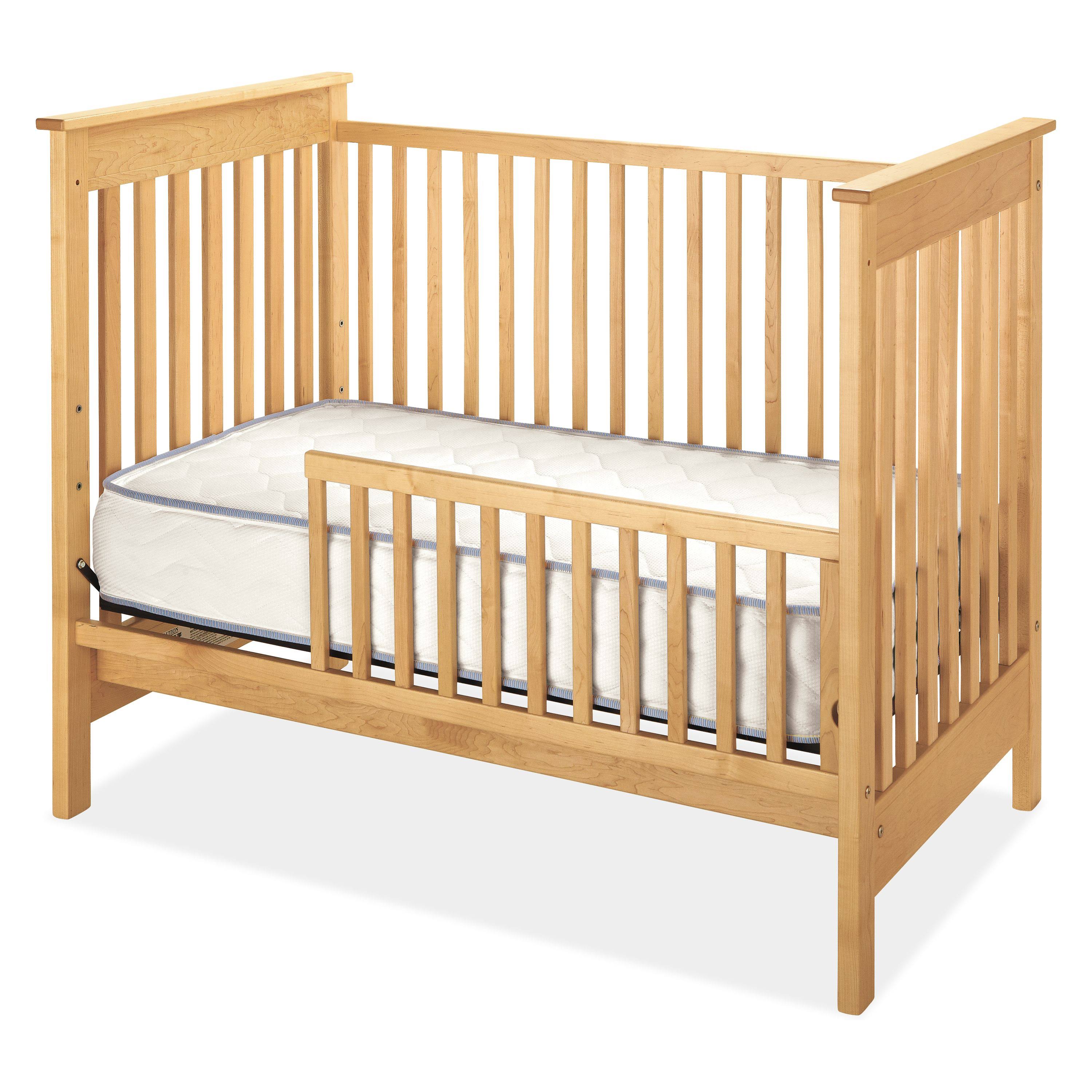 Modern Nest Crib with Toddler Bed Frame Conversion Rail G18760