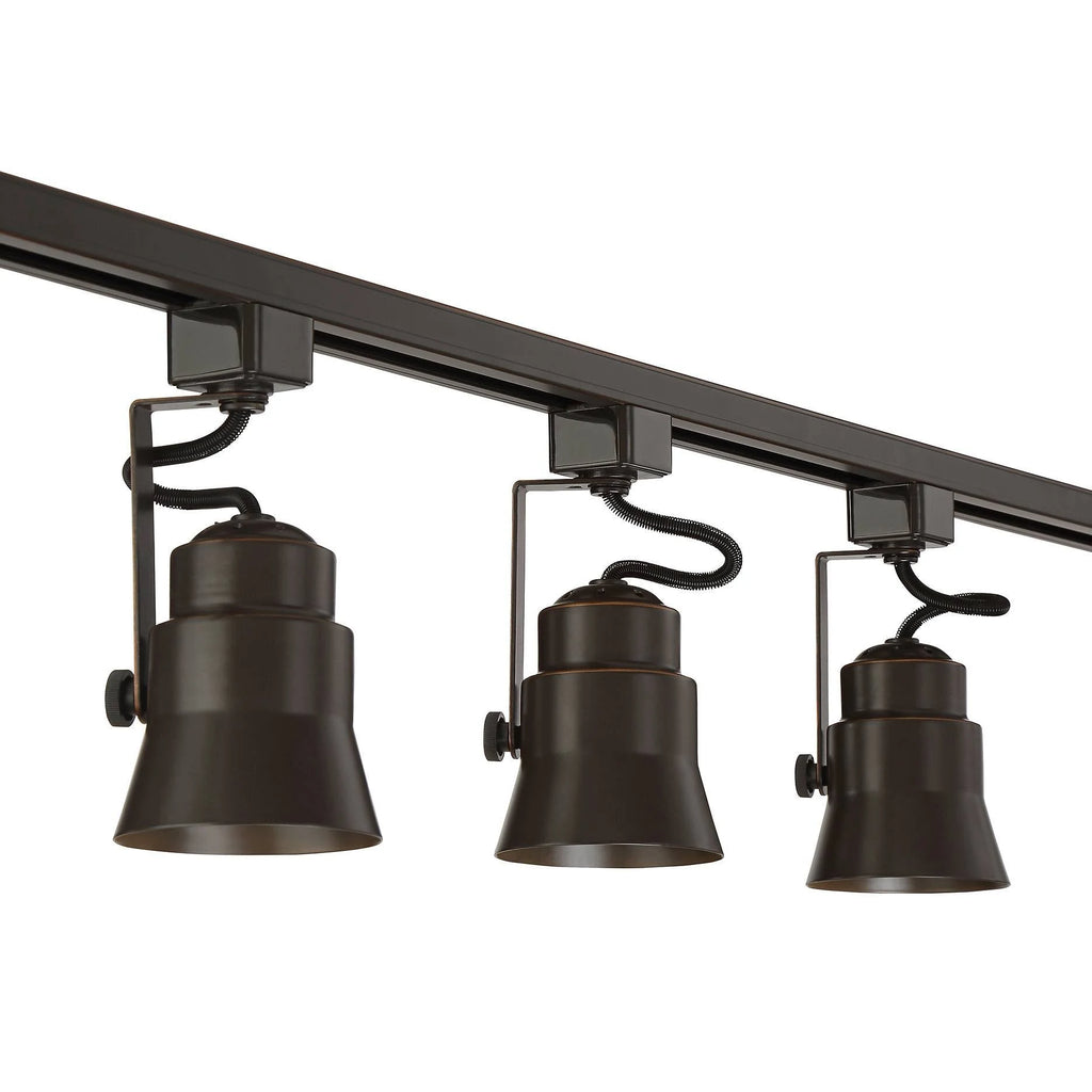 Bronze 3-Light LED Track Kit with Cord and Plug Connector Y183338