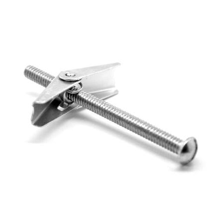 1/4 inch-20 x 3 inch Coarse Thread Toggle Bolt Combo Truss Head Low Carbon Steel Zinc Plated Pk 50 V743347