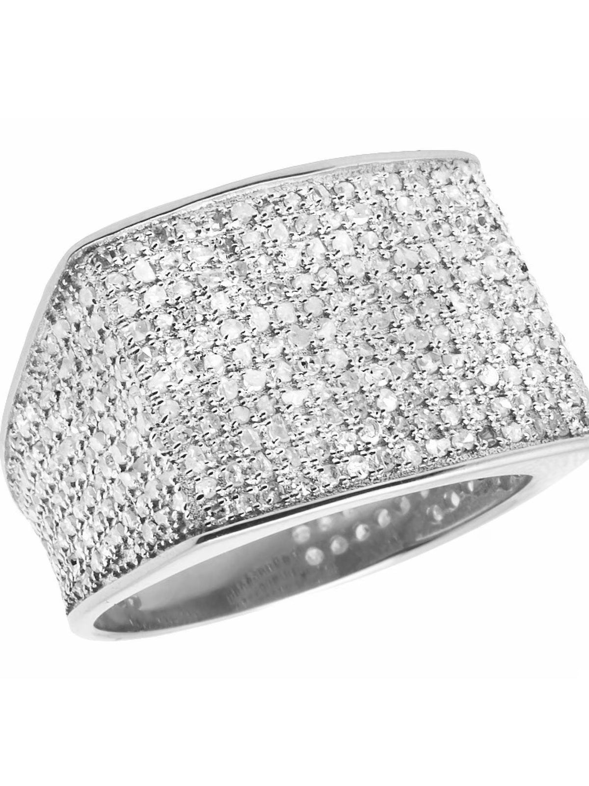 Pave Eternity Real Diamond Ring Band 0.6Ct Sz-7 K8383