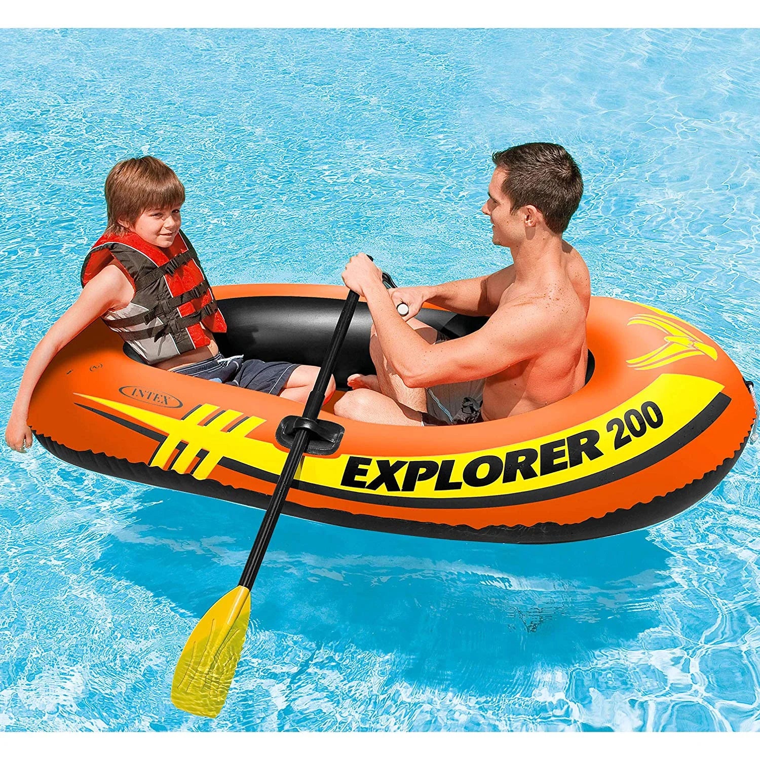 Inflatable PVC Boat Raft with 2 Person Pool Tube Float R2624