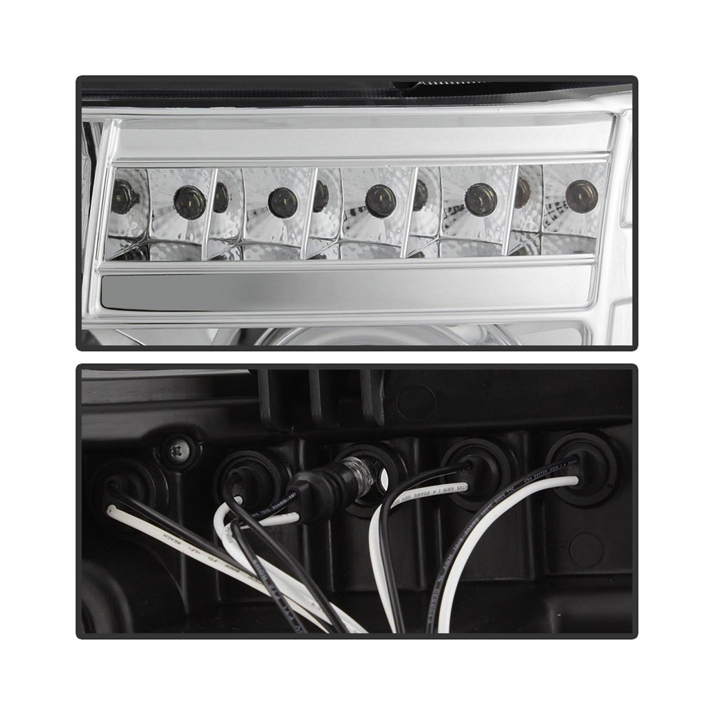 Chrome Ccfl Halo Projector Headlights W874