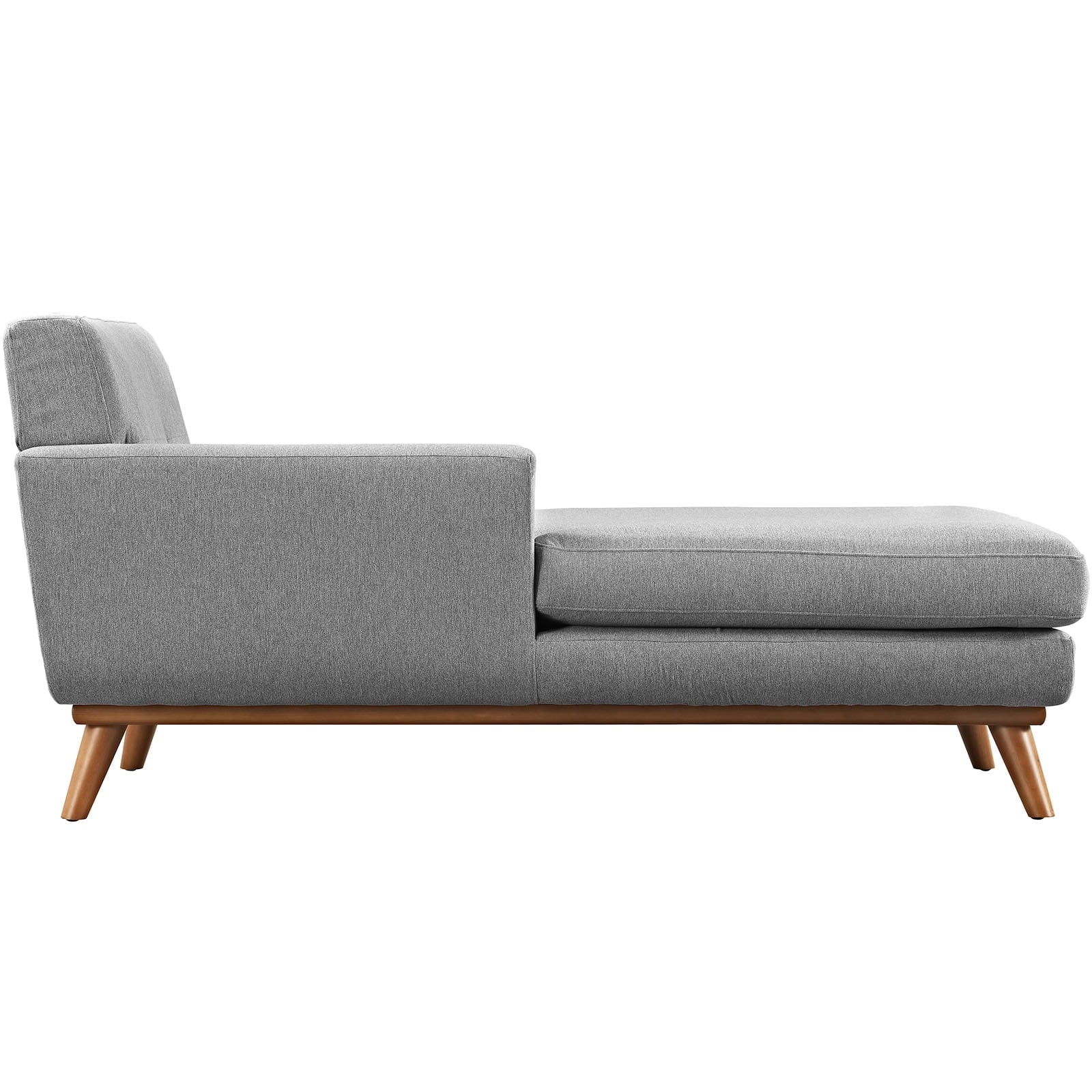 Grey Fabric Left-Arm Chaise B8952