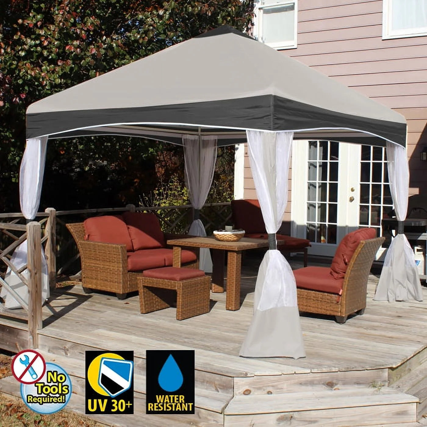Stone Garden 4-Leg Gazebo Z87873