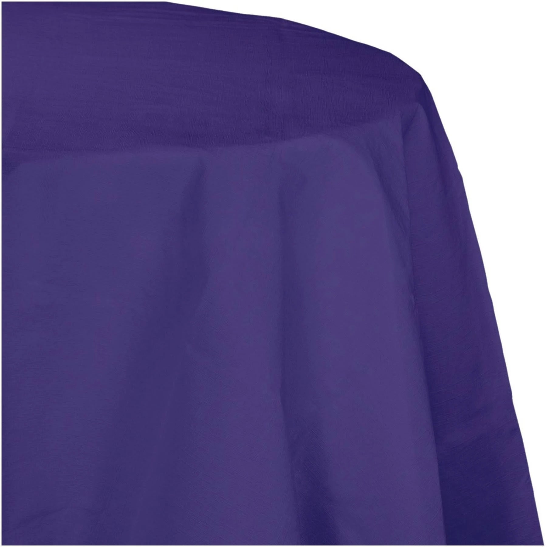 Purple Disposable Tissue/Poly Octy-Round Table Covers 82x22 T942