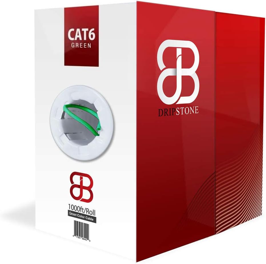 Green CAT6 Solid UTP Ethernet Cable 1000ft Q648786