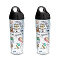 24 oz Water Bottle with Lid, 2 Pack O427714