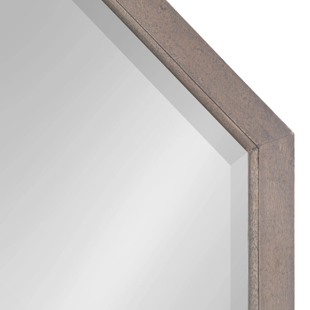 Octagon Wall Mirror, Gray 24x36 H67803