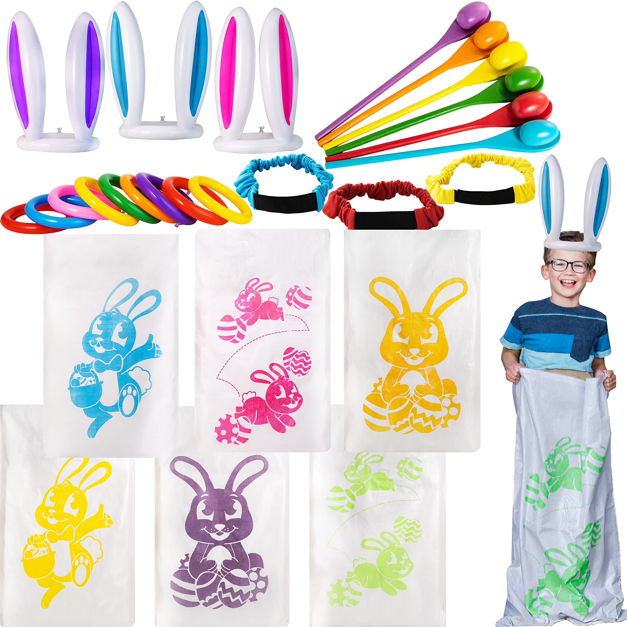36Pcs 6 Player Easter Potato Sack Race Bags for Kids R187541