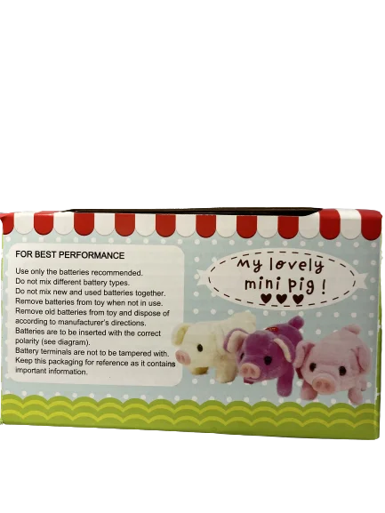 Plush Baby Mini Pig in Random Color Q9037