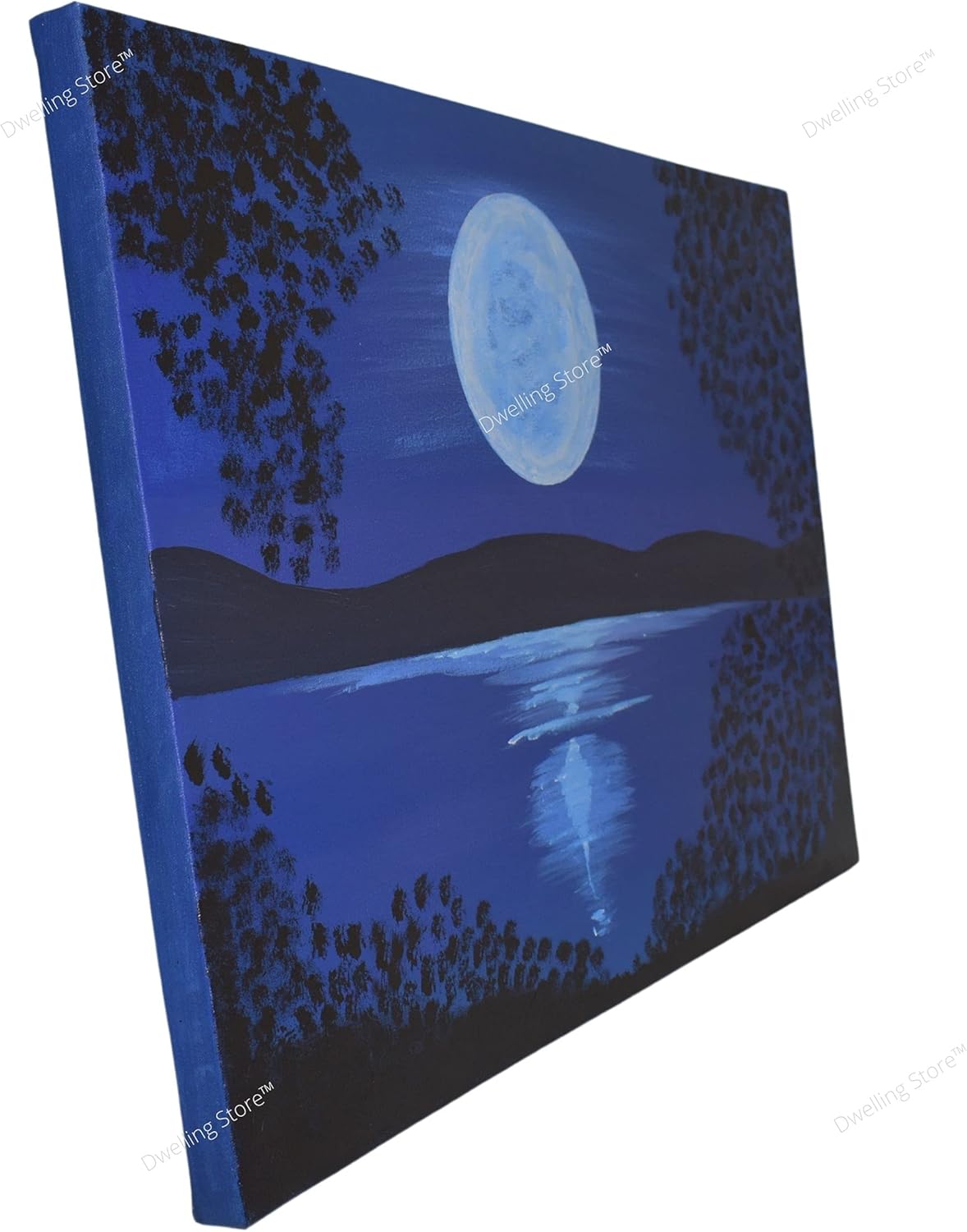 Canvas Wall Art Moon Picture Painting 36x24 Inches P722
