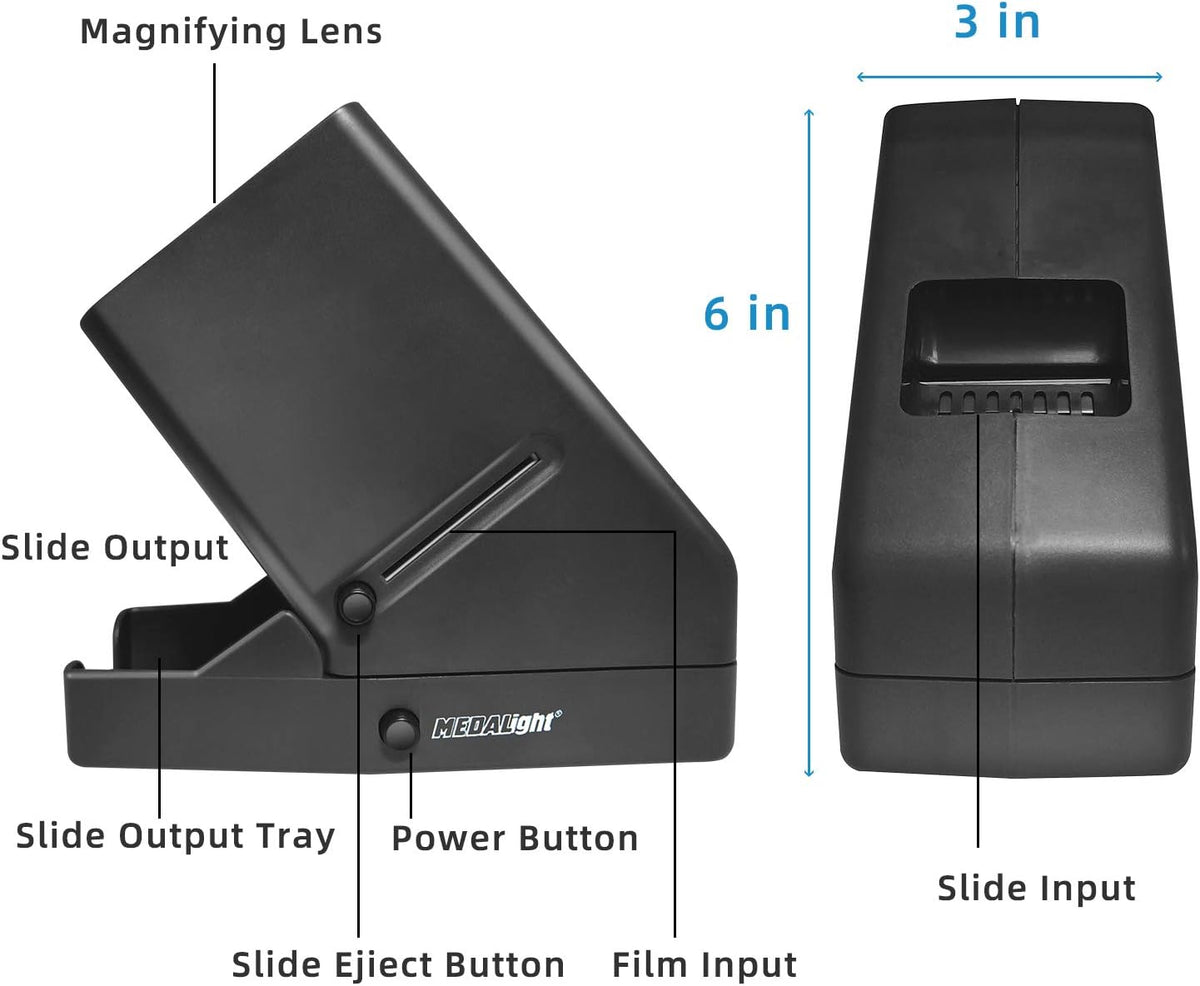 35mm Film Slide Viewer with 3X Magnification J89545
