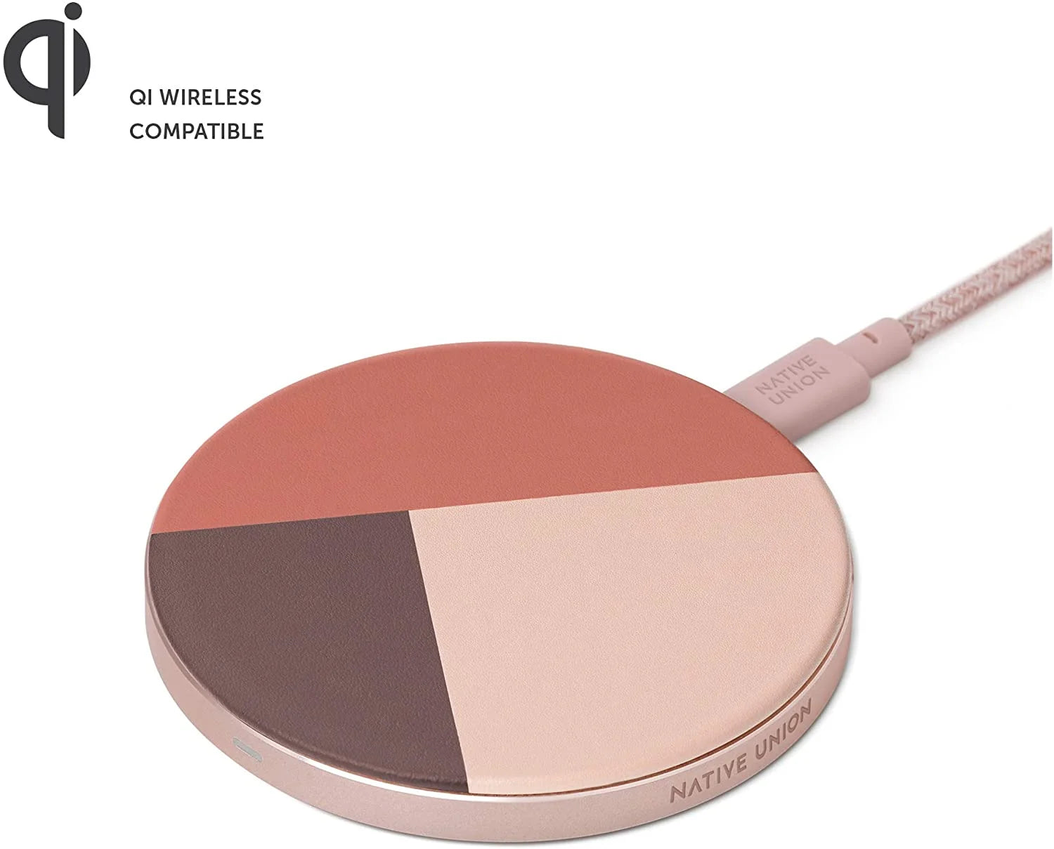 High Speed Wireless Charging Pad with Genuine Italian Leather Y9795