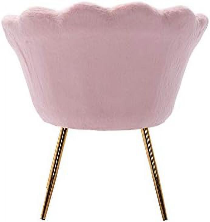 Velvet Accent Arm Chair with Black Metal Legs N762