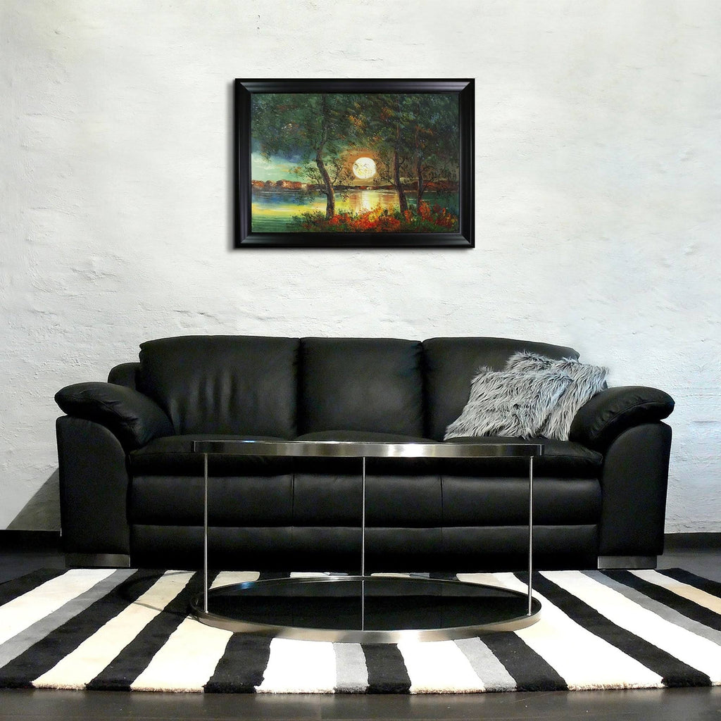 Black Satin Frame Canvas C14239