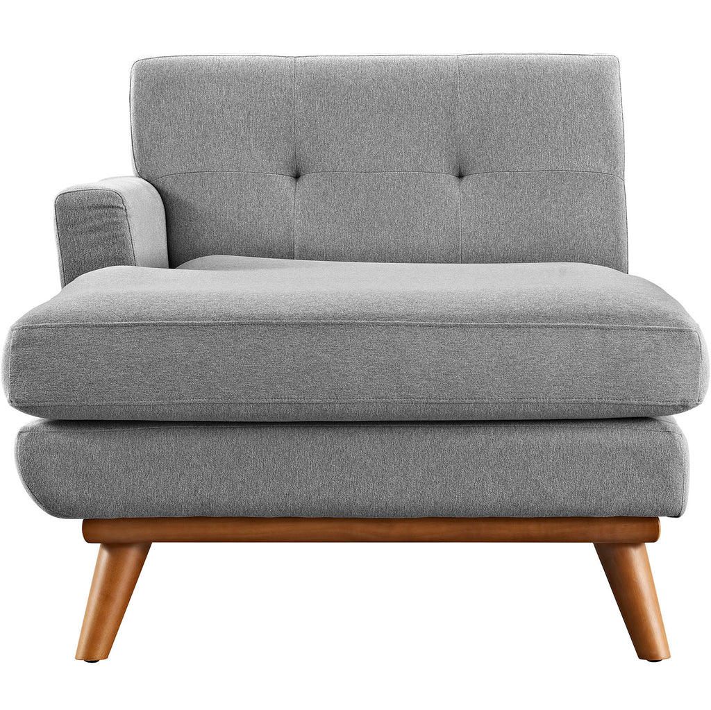 Grey Fabric Left-Arm Chaise B8952