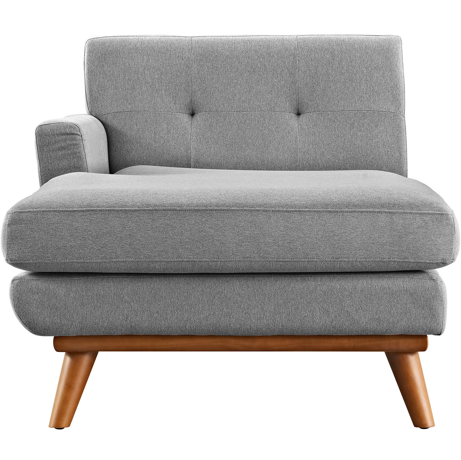Grey Fabric Left-Arm Chaise B8952