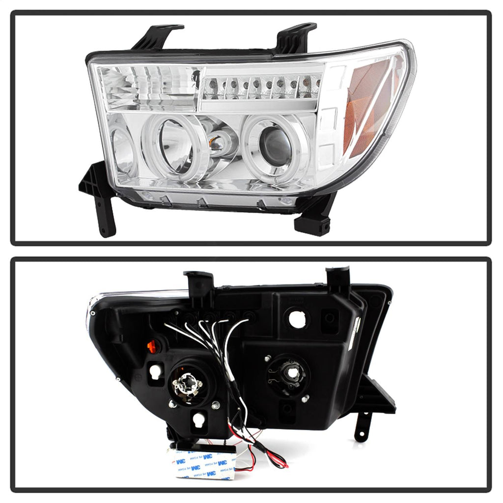 Chrome Ccfl Halo Projector Headlights W874