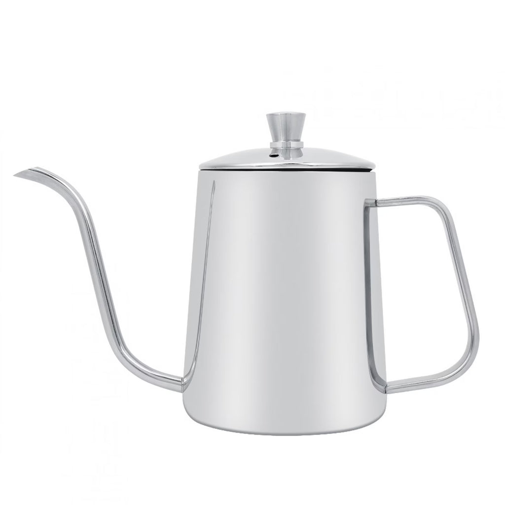 550ml Stainless Steel Gooseneck Coffee Pot Kettle with Lid V78285