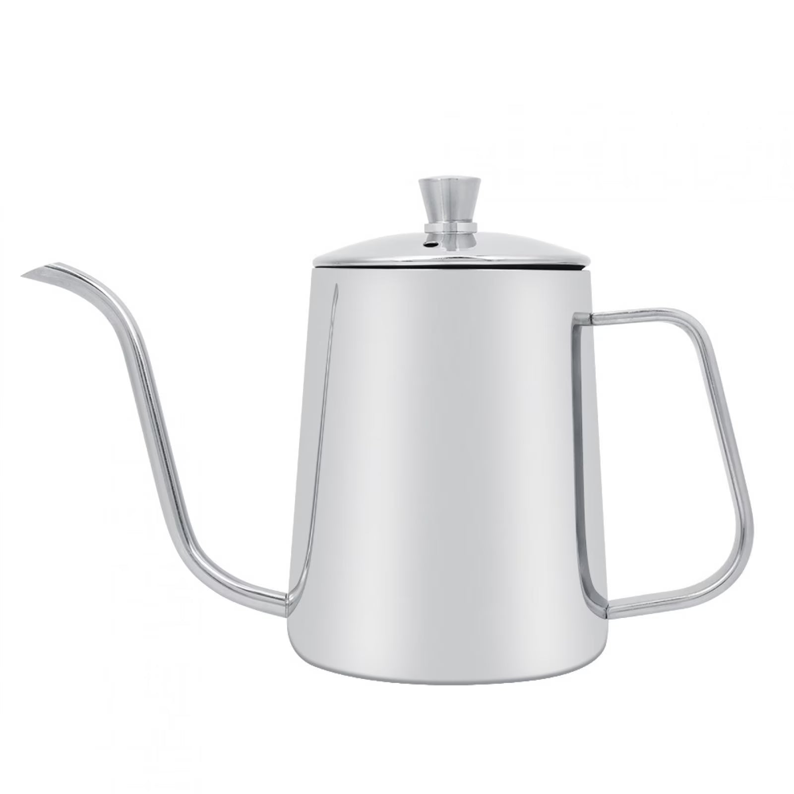 550ml Stainless Steel Gooseneck Coffee Pot Kettle with Lid V78285