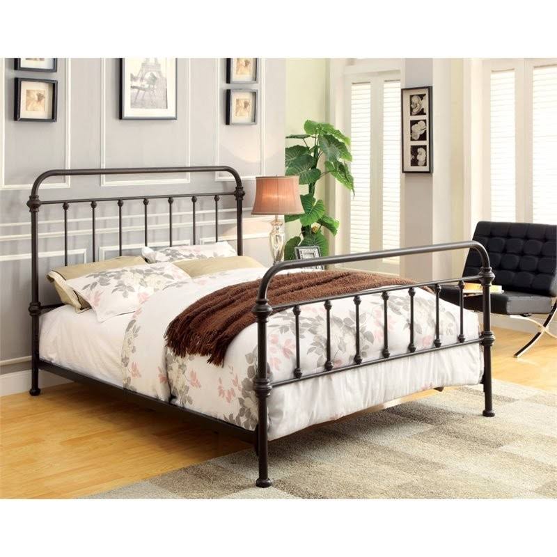 California King Metal Spindle Bed Y977
