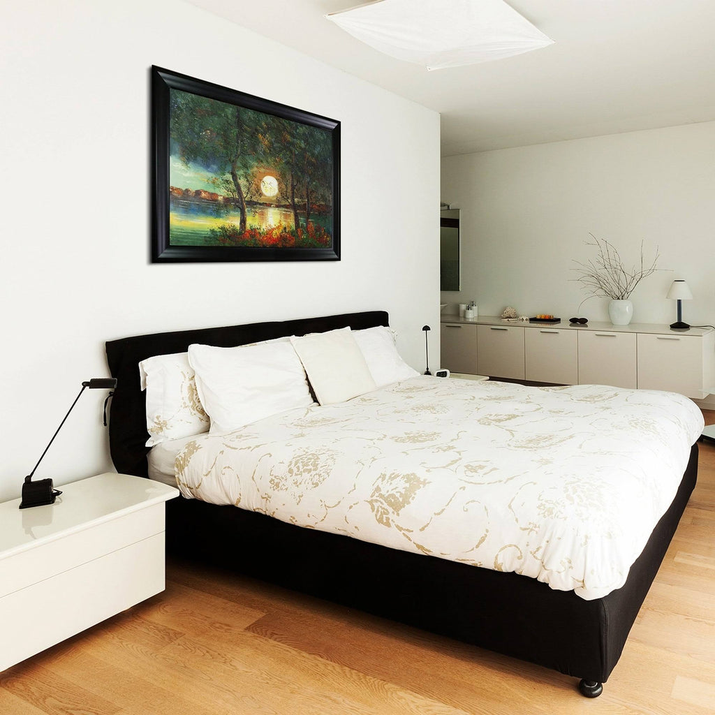 Black Satin Frame Canvas C14239