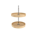 18x22 Almond Polymer Lazy Susan 2-Shelf J4583