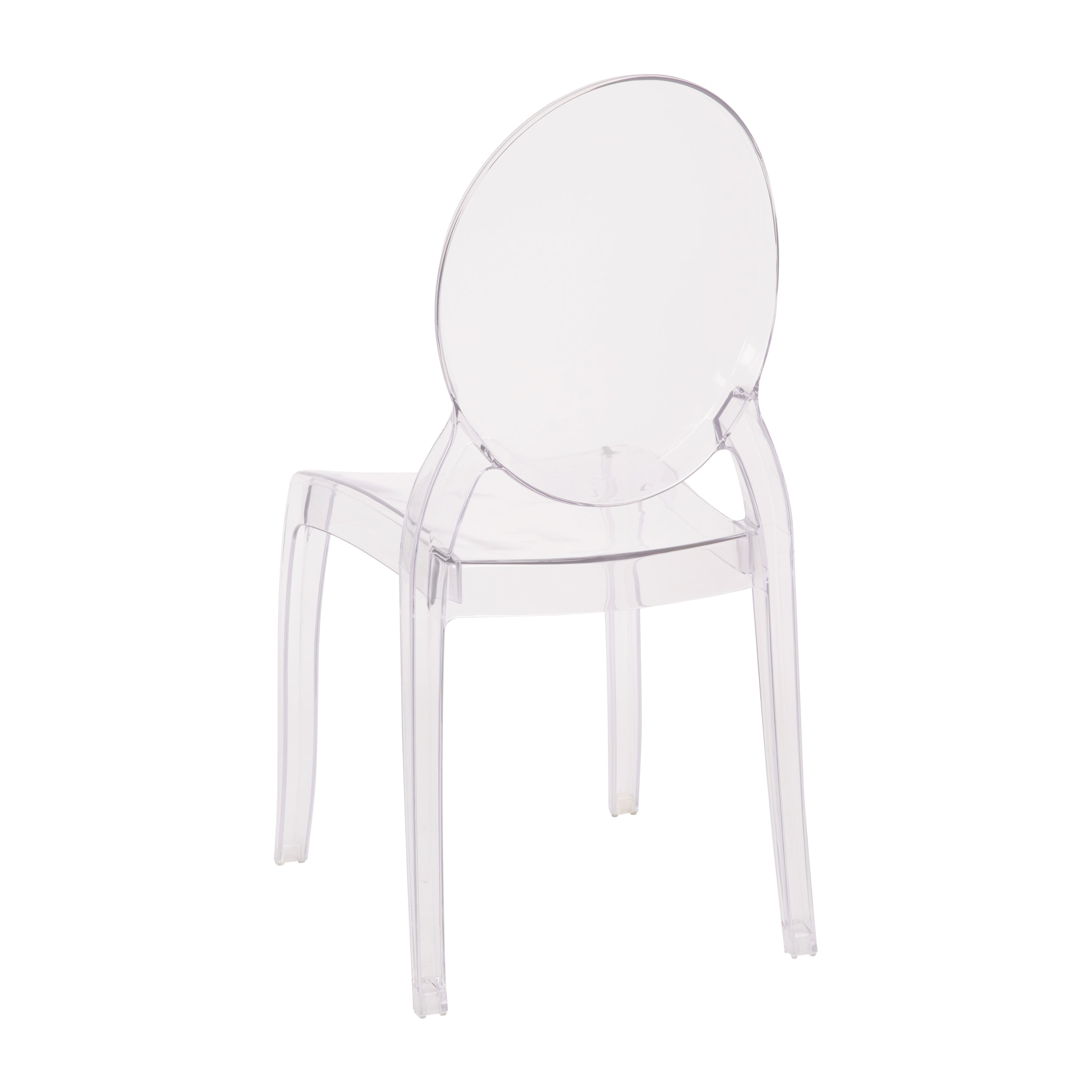 Set of 4 Transparent Resin Ghost Chairs B3328
