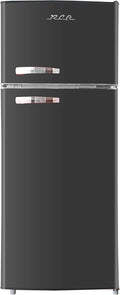 Retro 2 Door Refrigerator with Freezer, 10 cu ft, Black A5064