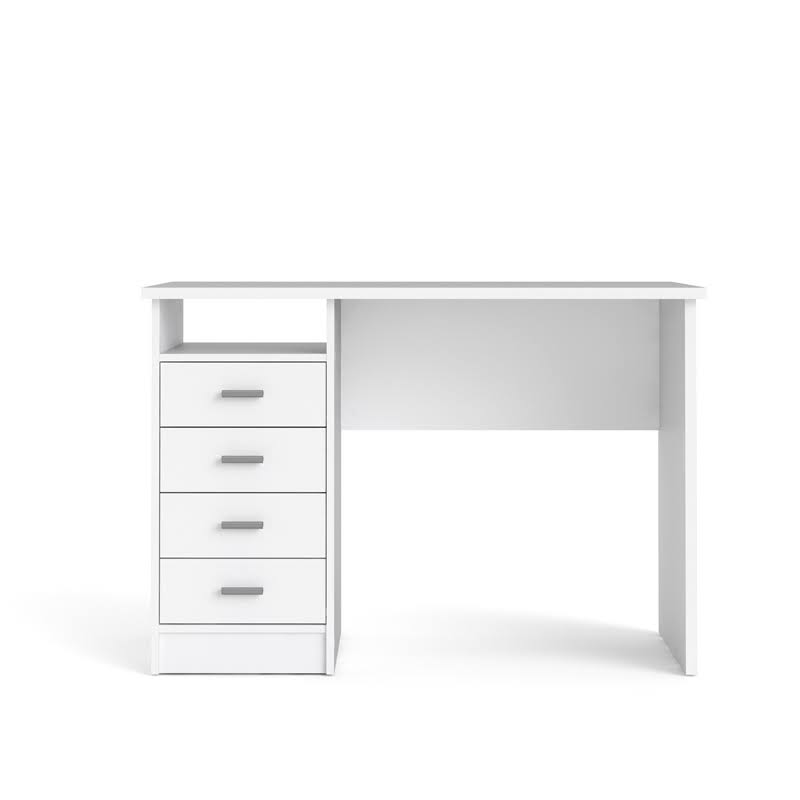 White Wooden Writing Desk Set V242034