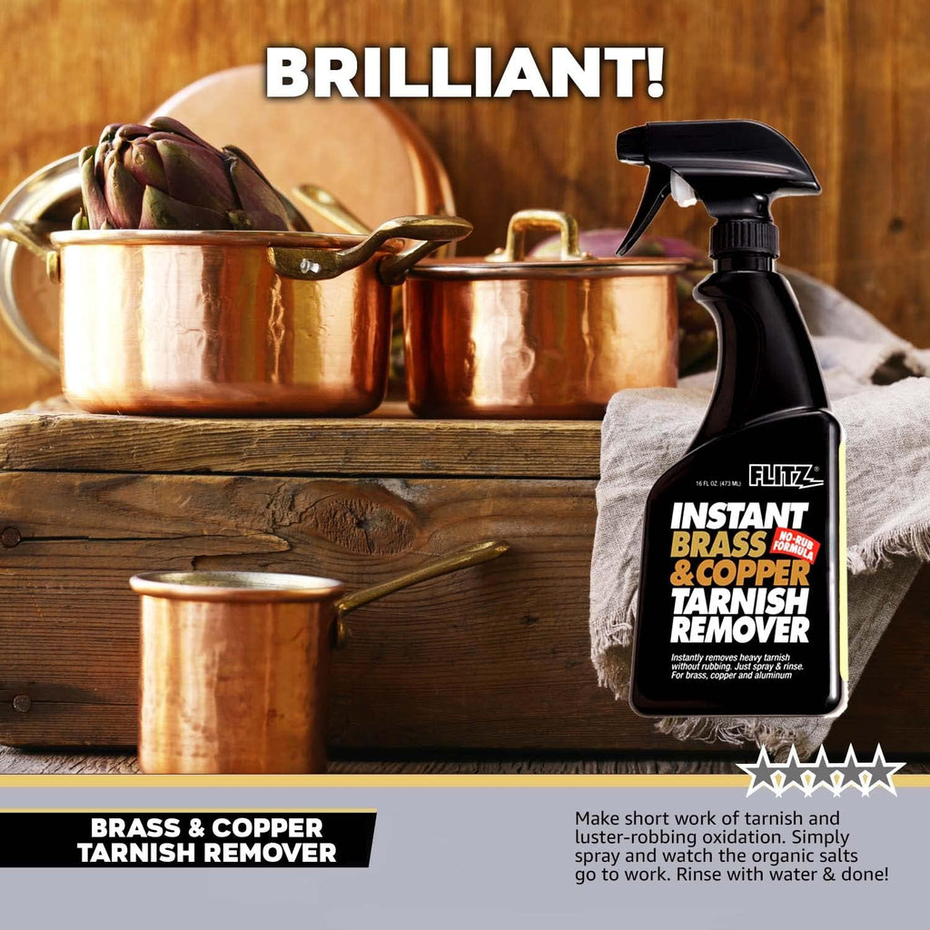 Brass and Copper Tarnish Remover, 16 oz Spray Pack of 2 Z69215